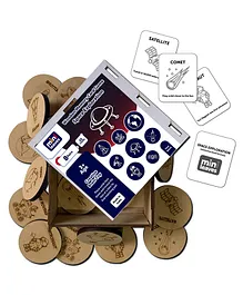 MiniLeaves Wooden Space Exploration Memory Flash Card...