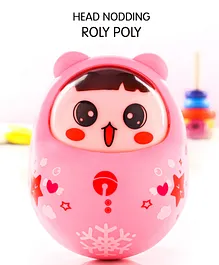 Head Nodding Push and Shake Pink Roly Poly| Wobbling...