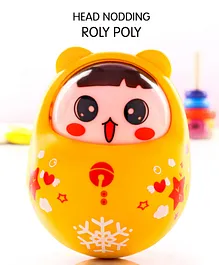 Head Nodding Push and Shake Orange Roly Poly| Wobbling...