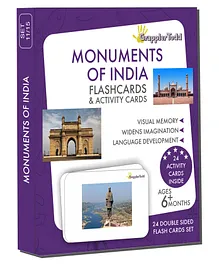 GrapplerTodd Monuments Of India Flash Cards Multicolor...