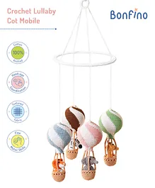 Bonfino Premium Crochet Animal Hanging Toy for...