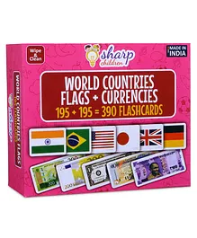 Sharp Children World Country Flags Flash Cards and...