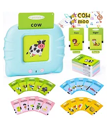 FunBlast Talking Flash Cards Toy Blue - 112 Cards