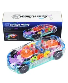 3D Transparent Car with 360 Degree Rotation Gear...