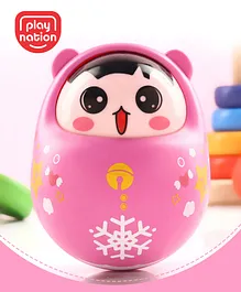 Play Nation Head Nodding Push and Shake Pink Roly...