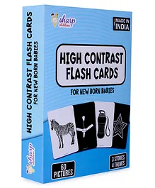 Sharp Children Black and White Flash Cards with 3...