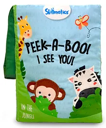 6 Months +,  4 pages, This Peek-A-Boo, I See You! cloth book is designed...