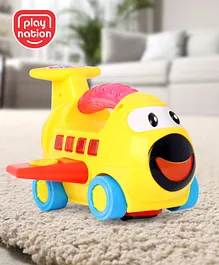 Play Nation Bump & Go Musical Plane with LED & Lights...