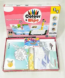 Fingo Brain 2 in 1 Colour & Wipe( Flower & Transport...