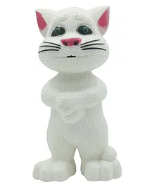 KiddyBuddy Musical Talking Toy Cat Toy White - Height...
