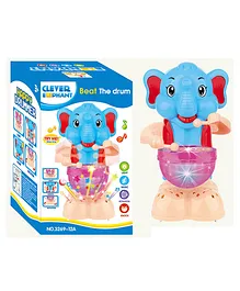 YAMAMA Happy Elephant Drummer Toy with Colorful...