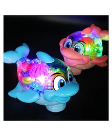 YAMAMA Musical Gear Transparent Dolphin Toy 360 Degree...
