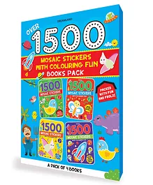 With vibrant stickers and beautiful patterns, this four-book set offers...