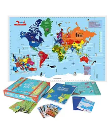Cocomoco Kids World Box Activity Kit Learn Geography...