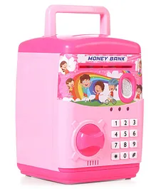 Musical Piggy Bank with Electronic Lock- Pink