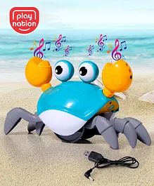 Play Nation Blue Crawling Crab Rechargeable Musical...