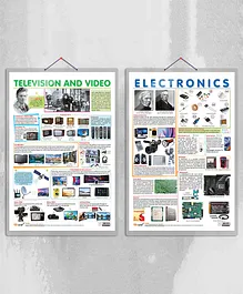 ELECTRONIC and TELEVISION AND VIDEO Combo of 2 Charts...