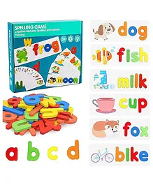 WISHKEY Wooden Spelling Game for Kids, Early Education...