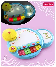 Babyhug Premium 2 in 1 Jazz Drum Piano for Kids- Blue|...