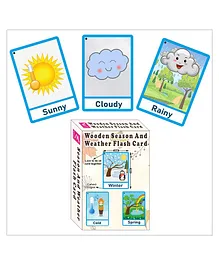 Wooden (MDF) Season and Weather Learning Flash Card...