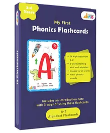 Learning Dino Phonics Flashcards, English