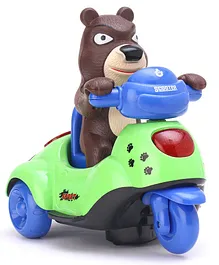 Toyzone Bear on Scooter Bump & Go Toy - Multicolour