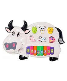 Lattice Cow Musical Piano Toy with Lights and Animal...