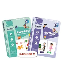 Clapjoy Double Sided Flash Cards for Kids Combo ...