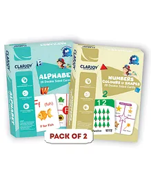 Clapjoy Double Sided Flash Cards for Kids Combo ...
