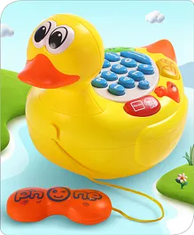 Babyhug Musical Duck Telephone Learning Toy|Baby Duck...