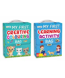 My first Creative colouring and learning Activity bags...