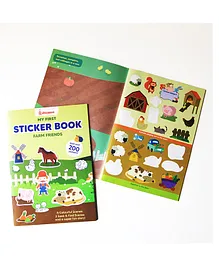 1+ years, 200+ stickers of farm animals, 32 pages