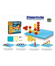 AKN TOYS Board Game 3D Connect 4 In A Row Game The...