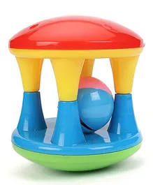 TOYFUN Easy Grip Damru Rattle Toy (Color May Vary)