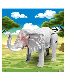 VGRASSP Musical Walking Cute Electric Elephant Toy For...