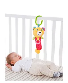 Baby Moo Happy Animal Orange And Pink Rattle