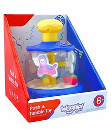 Azhari BABY Colorful Horses Blue Spinning Top Carousel...