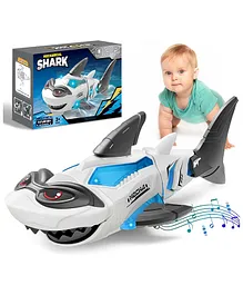 ADKD Crawling Mechanical Shark Toy with Lights, Music,...