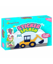 GrapplerTodd Art Activity -Sticker Splash with Foam,...