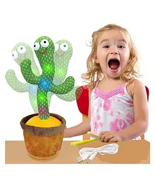 Amitasha Dancing Cactus Talking Plush Toy with Singing...