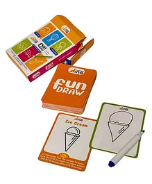 Learning dino Fun Draw Game for Kids - 40 Picture Cards
