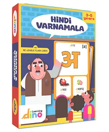 Learning Dino Hindi Varnamala Flash Cards, Wipe and...