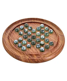 THEPUZZL.CO  - Brainvita Wooden Solitaire Board Game...