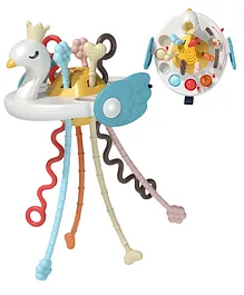 YAMAMA Baby Rattle Toys Swan Pull String Toys For Kids...