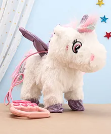 Toytales Unicorn Musical Plush Toy - Light Pink