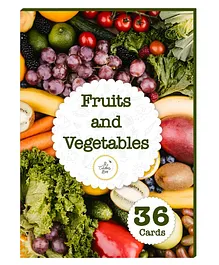 The Curious Bees - Fruits and Vegetables Flash Cards -...