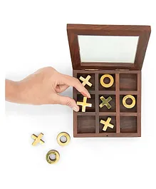 Mittimate Wooden Tic Tac Toe (XO) Brain Teaser Game...
