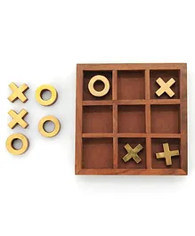 Mittimate Wooden Tic Tac Toe (XO) Brain Teaser ...