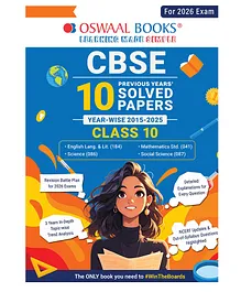 Oswaal Books CBSE 10 Years' Solved Papers, Yearwise...