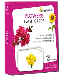 GrapplerTodd Flowers Flash Cards Set - Multicolor